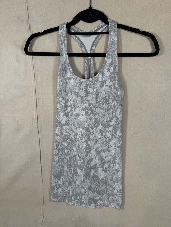Lululemon Tops - Lululemon Cool Racerback Short Tank Nulu in Hideaway Camo White Starlight